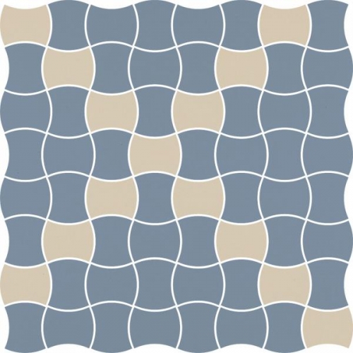 Modernizm Blue Мозаика Miх 30,8х30,8 (чип 3,6х4,4)