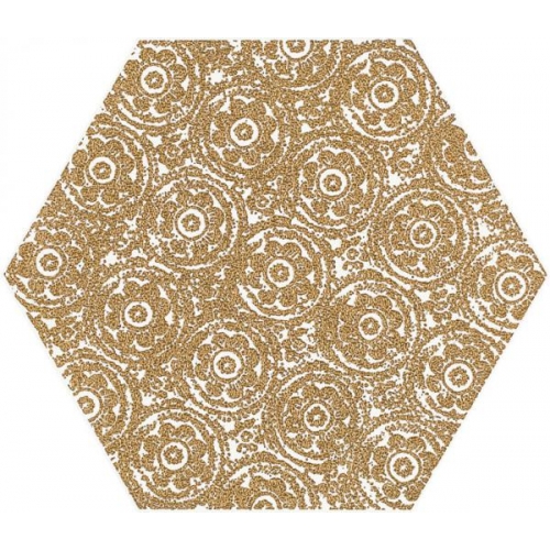 Shiny Lines Gold Heksagon Inserto F Декор 19,8х17,1