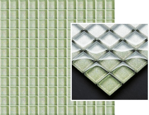 Uniwersalna Mozaika Szklana Verde Brokat Мозаика 29,8х29,8 (чип 2,3*2,3)