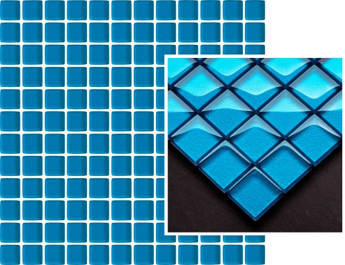 Uniwersalna Mozaika Szklana Azzurro Мозаика 29,8х29,8 (чип 2,3*2,3)