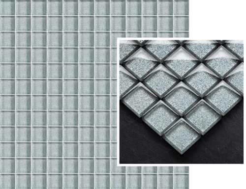 Uniwersalna Mozaika Szklana Silver Brokat Мозаика 29,8х29,8 (чип 2,3*2,3)