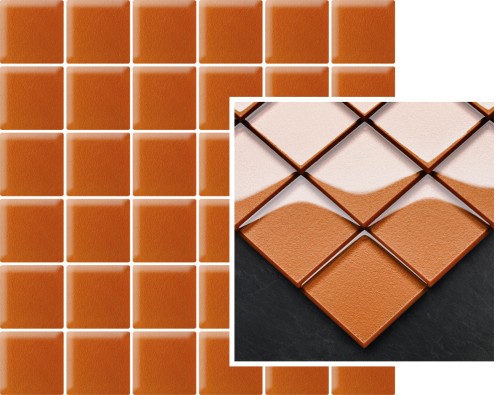 Uniwersalna Mozaika Szklana Arancione Мозаика 29,8х29,8 (чип 4,8*4,8)