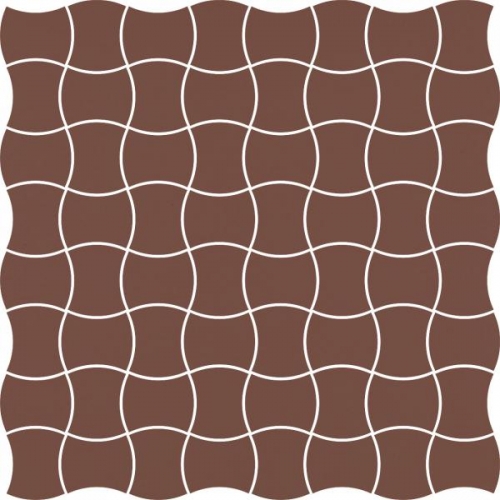 Modernizm Brown Мозаика 30,8х30,8 (чип 3,6х4,4)