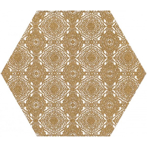 Shiny Lines Gold Heksagon Inserto E Декор 19,8х17,1