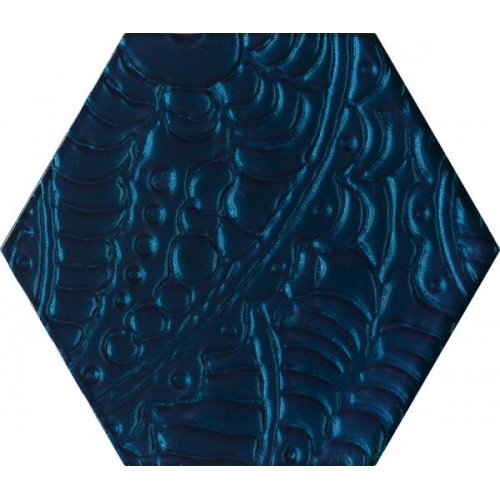 Urban Colours Blue Inserto Szklane Heksagon Декор 19,8х17,1