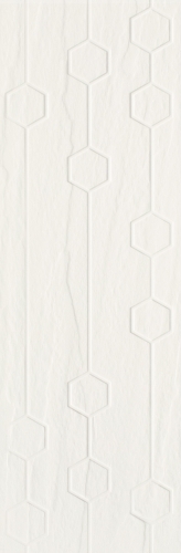 Titanium Bianco Heksagon Struktura плитка настенная 25х75