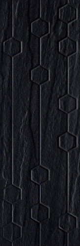 Titanium Nero Heksagon Struktura плитка настенная 25х75