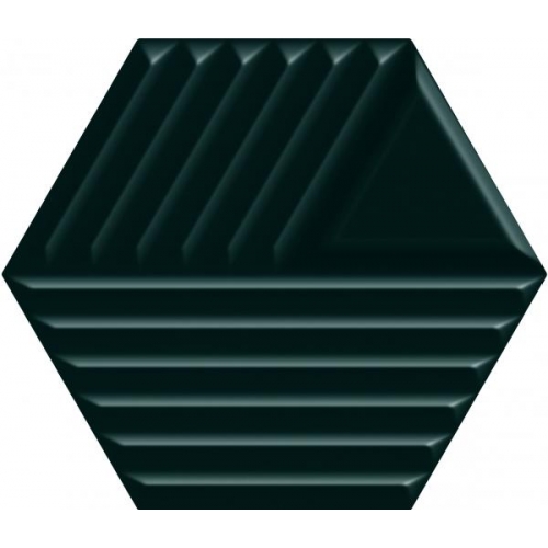 Intense Tone Green Heksagon Struktura C плитка настенная 17,1x19,8