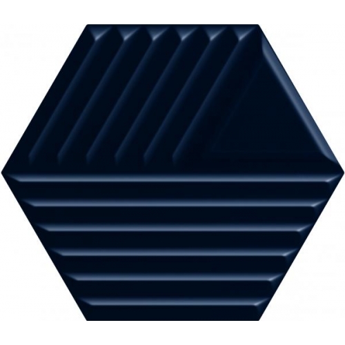 Intense Tone Blue Heksagon Struktura C плитка настенная 17,1x19,8