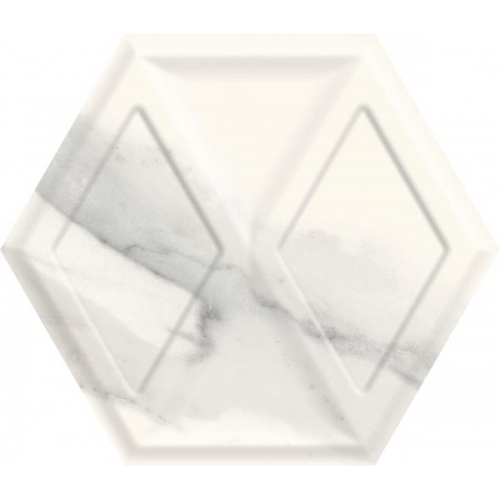 Morning Bianco Heksagon Struktura Pol. плитка настенная 17,1x19,8