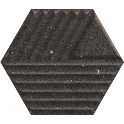 Space Dust Nero Heksagon Struktura C плитка настенная 19,8x17,1