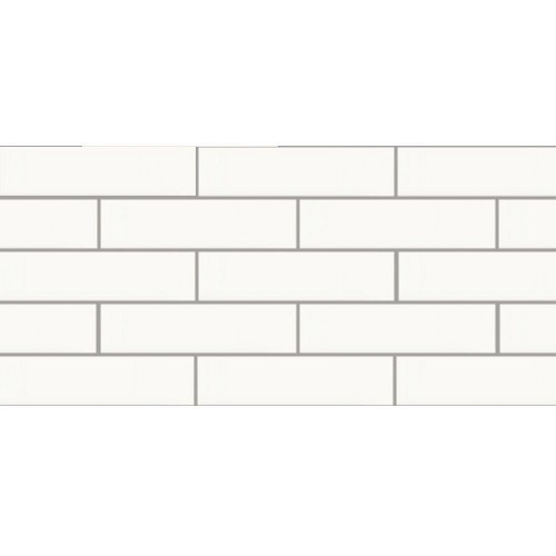 Paradyz Scandiano Bianco FLAT плитка фасадная структурная 6,6x24,5