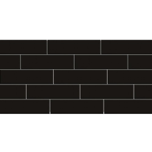 Paradyz Scandiano Nero FLAT плитка фасадная структурная 6,6x24,5